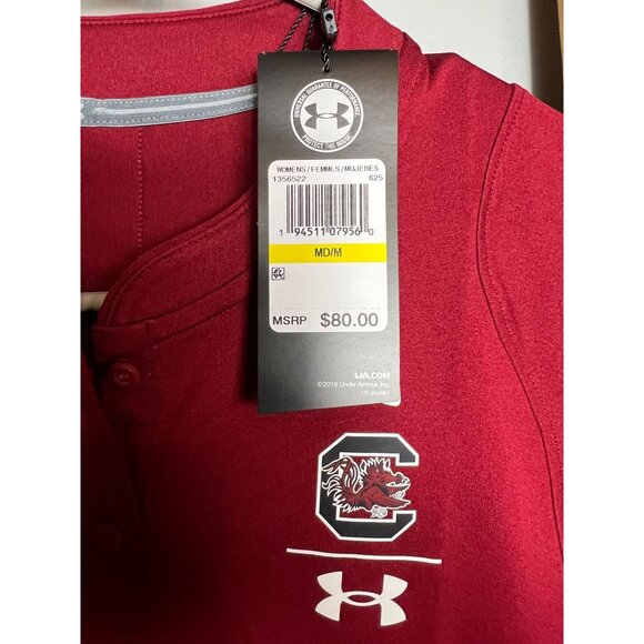 UNDER ARMOUR CAROLINA GAMECOCKS TOP MSPR $80 - New w/tags - WOMENS MEDIUM - Picture 2 of 7